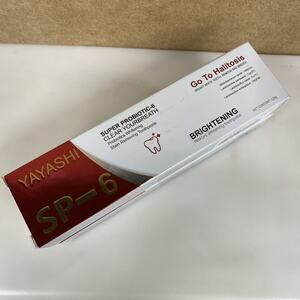 Yayashi SP-6 Probiotic Whitening Toothpaste Oral Health NEW 120g 2- Pack